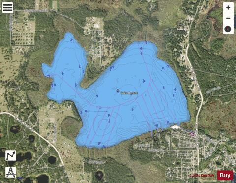 Bryant depth contour Map - i-Boating App - Satellite