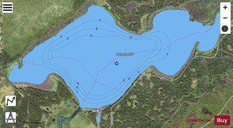 Upper Myakka depth contour Map - i-Boating App - Satellite