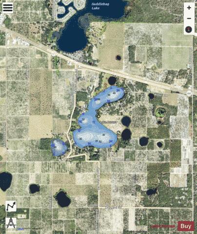 LAKE AURORA depth contour Map - i-Boating App - Satellite