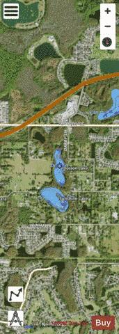 DOSSON LAKE depth contour Map - i-Boating App - Satellite