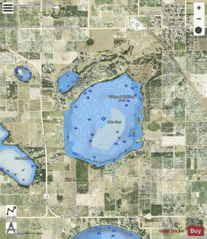 LAKE EASY depth contour Map - i-Boating App - Satellite