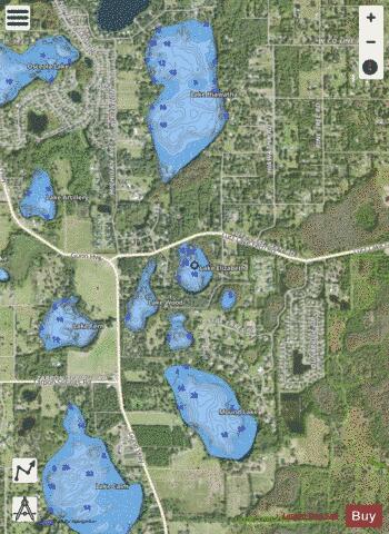 LAKE ELIZABETH depth contour Map - i-Boating App - Satellite