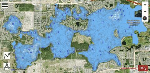 JOHNS LAKE depth contour Map - i-Boating App - Satellite