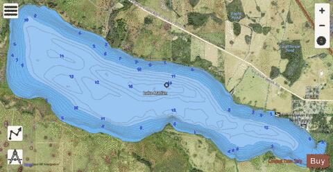 LAKE MARIAN depth contour Map - i-Boating App - Satellite
