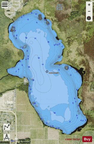 LAKE MATTIE depth contour Map - i-Boating App - Satellite
