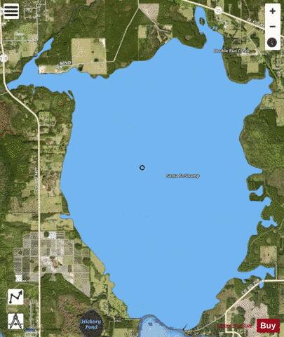 SANTA FE SWAMP depth contour Map - i-Boating App - Satellite