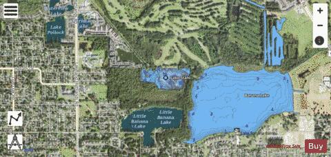 LAKE STAHL depth contour Map - i-Boating App - Satellite