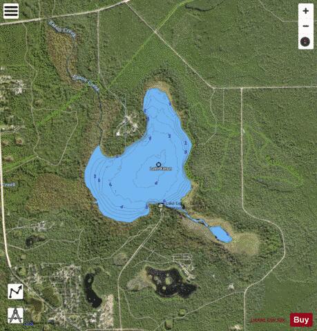 LAKE EATON depth contour Map - i-Boating App - Satellite