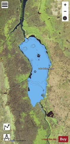 LAKE HELLEN BLAZES depth contour Map - i-Boating App - Satellite