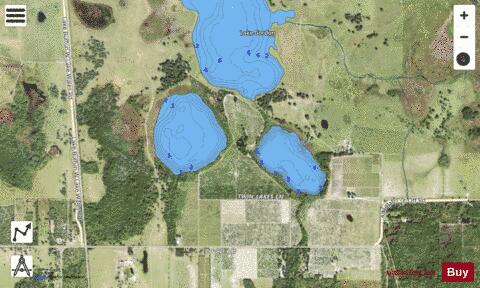 Alturas Babson Park Cutoff Lake depth contour Map - i-Boating App - Satellite