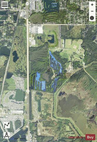 Carter Road Park Lake depth contour Map - i-Boating App - Satellite