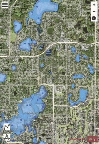 Seaman Rd Lake depth contour Map - i-Boating App - Satellite