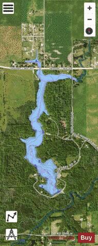 Homer Lake depth contour Map - i-Boating App - Satellite
