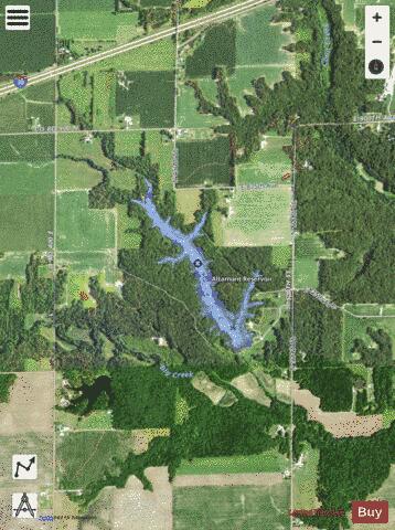 Lake Altamont depth contour Map - i-Boating App - Satellite