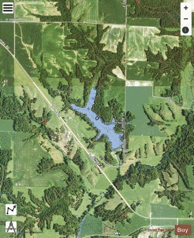Vermont Lake depth contour Map - i-Boating App - Satellite