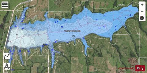 Winfield City Lake depth contour Map - i-Boating App - Satellite