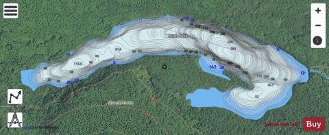 Rush Lake depth contour Map - i-Boating App - Satellite