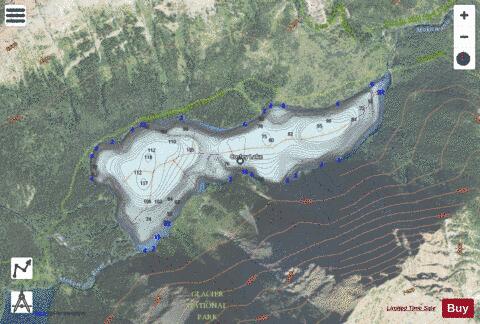 Cosley Lake depth contour Map - i-Boating App - Satellite