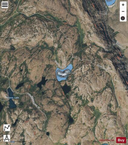 Castor Lake depth contour Map - i-Boating App - Satellite