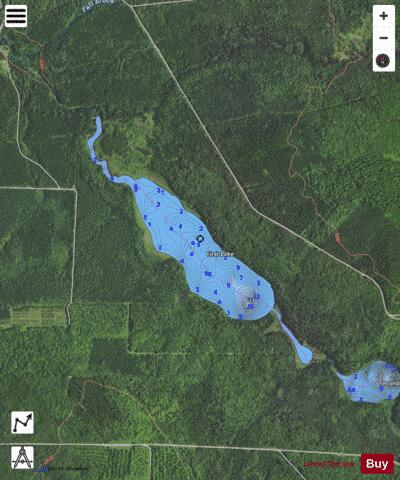 First Lake depth contour Map - i-Boating App - Satellite