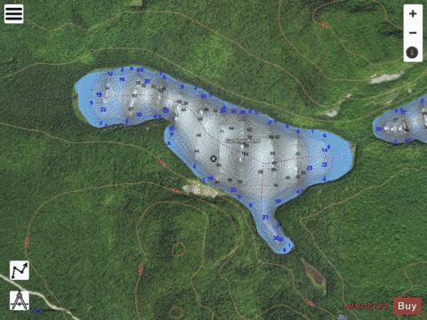 Gardner Pond depth contour Map - i-Boating App - Satellite