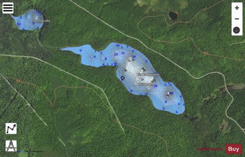 Sly Brook Lakes depth contour Map - i-Boating App - Satellite