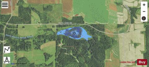 Fort Kent Pond depth contour Map - i-Boating App - Satellite