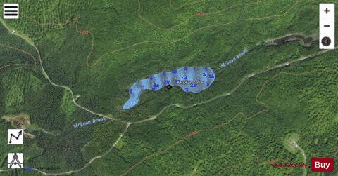McLean Lake depth contour Map - i-Boating App - Satellite
