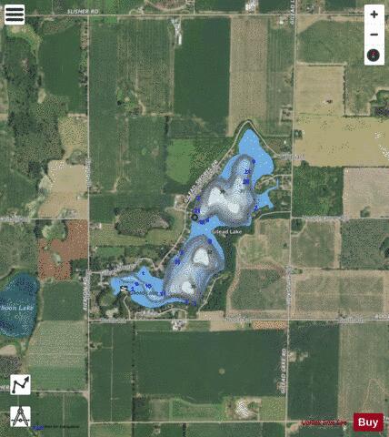 Gilead Lake depth contour Map - i-Boating App - Satellite