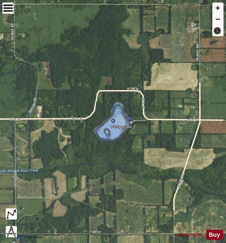 Winnipeg Lake depth contour Map - i-Boating App - Satellite