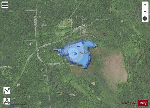 Fox Lake depth contour Map - i-Boating App - Satellite