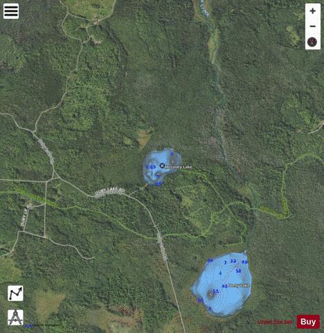 McLavey Lake depth contour Map - i-Boating App - Satellite