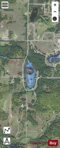 Lance Lake depth contour Map - i-Boating App - Satellite