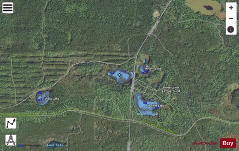 Whitmarsh Lake depth contour Map - i-Boating App - Satellite