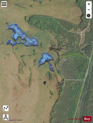 Betchler Lake, Little depth contour Map - i-Boating App - Satellite