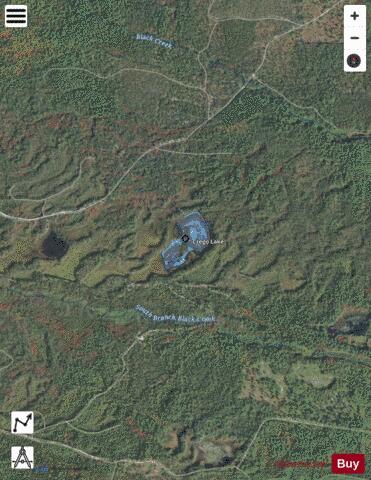 Crego Lake depth contour Map - i-Boating App - Satellite