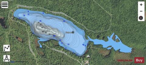 Piatt Lake depth contour Map - i-Boating App - Satellite