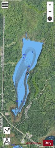 Marl Lake depth contour Map - i-Boating App - Satellite