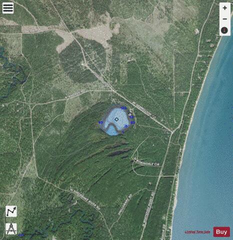 Andrus Lake depth contour Map - i-Boating App - Satellite