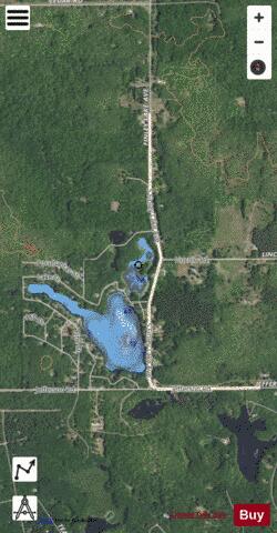 Bertha Lake depth contour Map - i-Boating App - Satellite