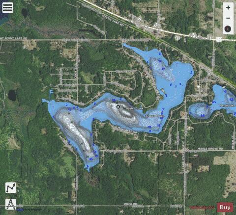 Boyles Creek depth contour Map - i-Boating App - Satellite