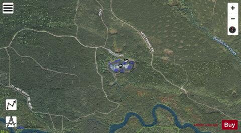 O'Brien Lake depth contour Map - i-Boating App - Satellite
