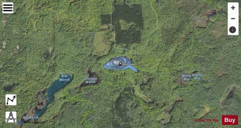 Reid Lake depth contour Map - i-Boating App - Satellite