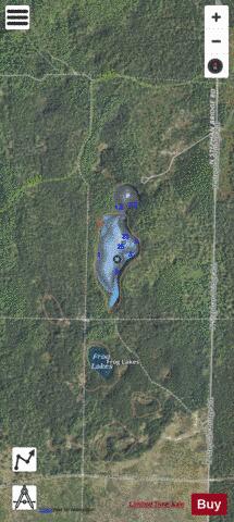 Frog Lake (central) depth contour Map - i-Boating App - Satellite