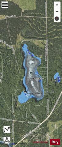 Shupac Lake depth contour Map - i-Boating App - Satellite