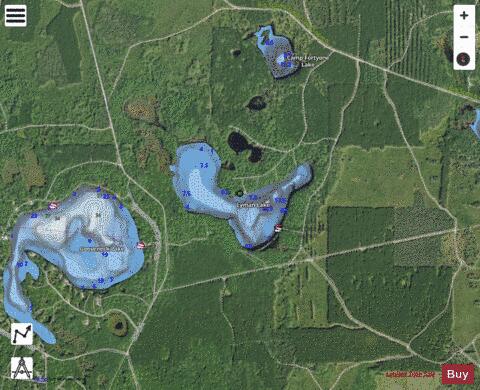 Lyman Lake depth contour Map - i-Boating App - Satellite
