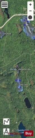 No Name Lake depth contour Map - i-Boating App - Satellite