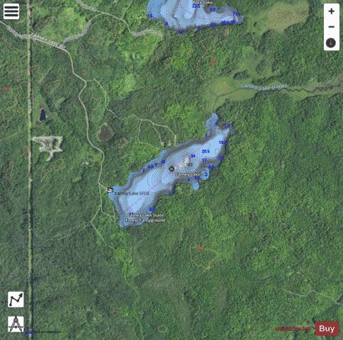 Carney Lake depth contour Map - i-Boating App - Satellite