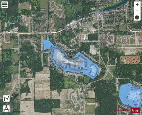 Byram Lake depth contour Map - i-Boating App - Satellite