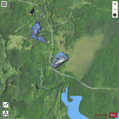 Redboat Lake depth contour Map - i-Boating App - Satellite